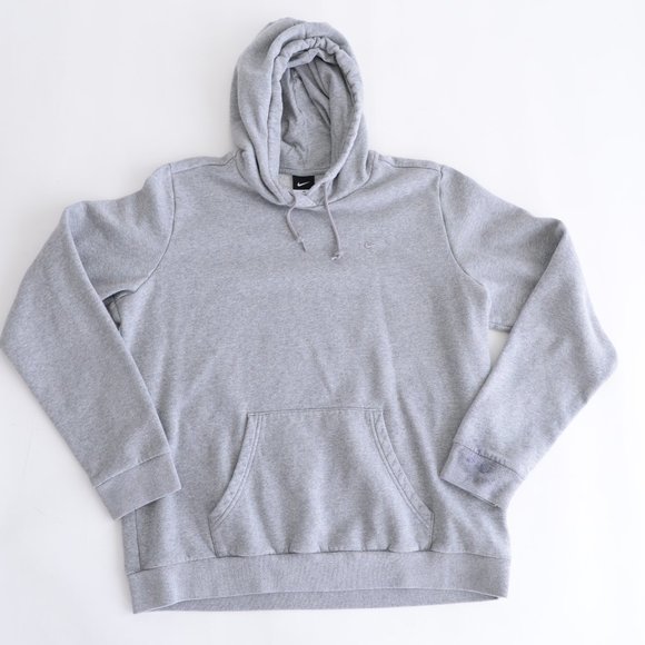 Nike Grey Hoodie/ Bunny Hug Long Sleeve with Kangaroo Pocket Grey - Picture 13 of 13